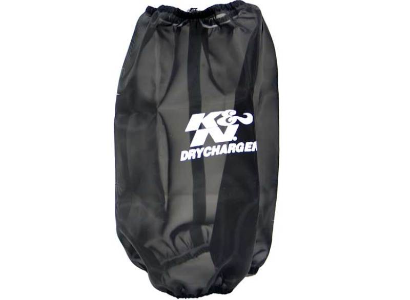 K&N Engineering 6.625in Base ID / 5.25in Top / 9.5in H Round Tapered Black DryCharger Air Filter Wrap - Filters