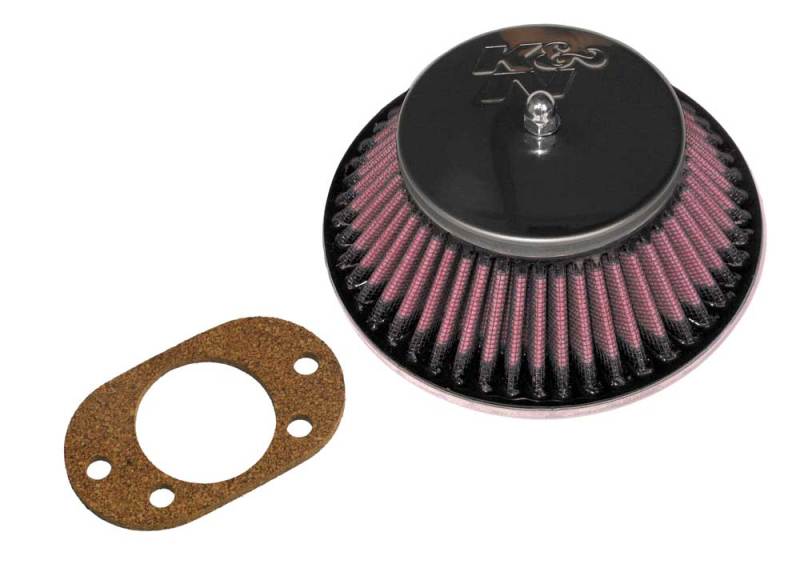 K&N Engineering 90-92 Rover Mini 1275 L4 Round Tapered Flange 1.875in 2.25in Over Height Custom Racing Assembly - Air