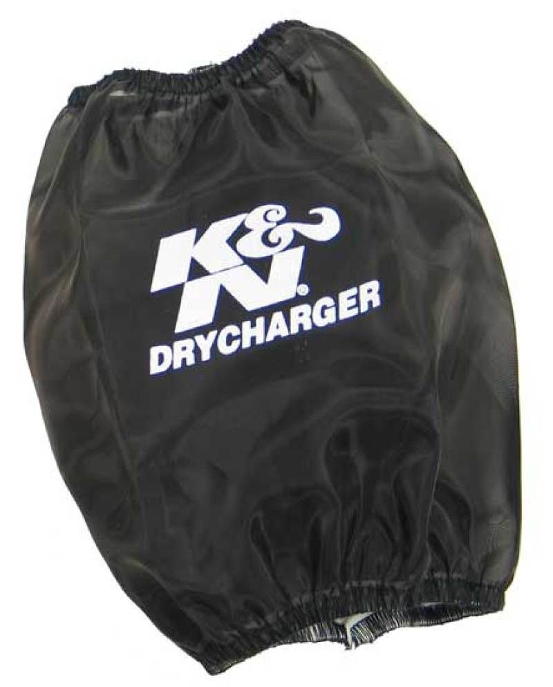 K&N Engineering Black DryCharger Round Tapered Air Filter Wrap 5.5in Base ID x 4.5in Top 6.5in H - Filters