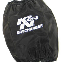 K&N Engineering Black DryCharger Round Tapered Air Filter Wrap 5.5in Base ID x 4.5in Top 6.5in H - Filters