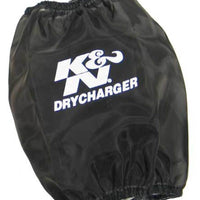 K&N Engineering Black DryCharger Round Tapered Air Filter Wrap 5.5in Base ID x 4.5in Top 6.5in H - Filters