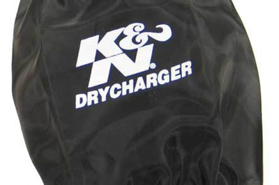 K&N Engineering Black DryCharger Round Tapered Air Filter Wrap 5.5in Base ID x 4.5in Top 6.5in H - Filters
