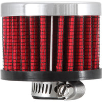 K&N Engineering Clamp On Rubber Base Crankcase Vent Filter 0.375in Flange ID x 2in OD 1.5in Height - Air Filters