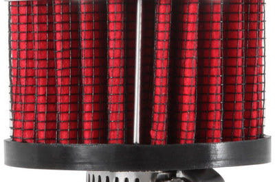 K&N Engineering Clamp On Rubber Base Crankcase Vent Filter 0.375in Flange ID x 2in OD 1.5in Height - Air Filters