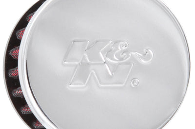K&N Engineering Clamp On Rubber Base Crankcase Vent Filter 0.375in Flange ID x 2in OD 1.5in Height - Air Filters