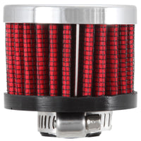 K&N Engineering Clamp On Rubber Base Crankcase Vent Filter 0.5in Flange ID 2in OD 1.5in Height - Air Filters
