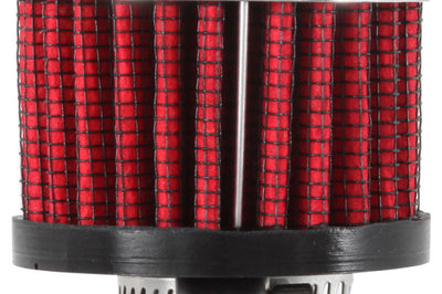 K&N Engineering Clamp On Rubber Base Crankcase Vent Filter 0.5in Flange ID 2in OD 1.5in Height - Air Filters