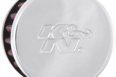 K&N Engineering Clamp On Rubber Base Crankcase Vent Filter 0.5in Flange ID 2in OD 1.5in Height - Air Filters