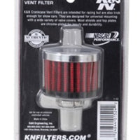 K&N Engineering Clamp On Rubber Base Crankcase Vent Filter 0.5in Flange ID 2in OD 1.5in Height - Air Filters