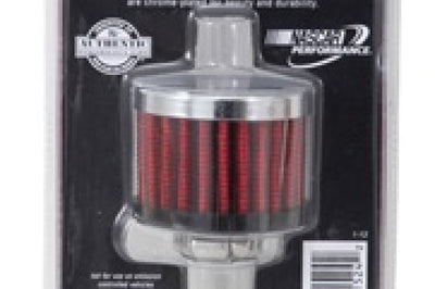 K&N Engineering Clamp On Rubber Base Crankcase Vent Filter 0.5in Flange ID 2in OD 1.5in Height - Air Filters