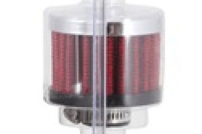 K&N Engineering Clamp On Rubber Base Crankcase Vent Filter 0.5in Flange ID 2in OD 1.5in Height - Air Filters