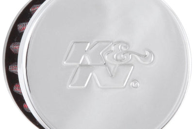 K&N Engineering Clamp On Rubber Base Crankcase Vent Filter 0.5in Flange ID 2in OD 1.5in Height - Air Filters