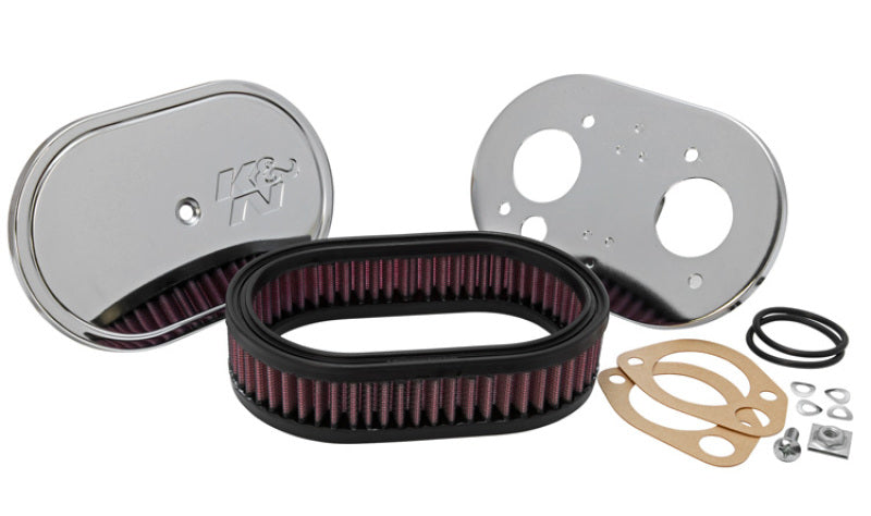 K&N Engineering Custom Racing Assembly Oval Red - 1.75in Filer Height - Air Filters