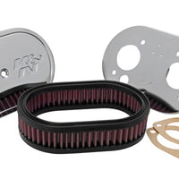 K&N Engineering Custom Racing Assembly Oval Red - 1.75in Filer Height - Air Filters