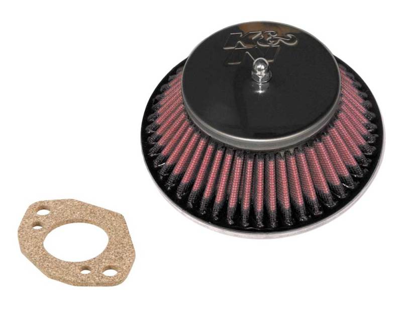 K&N Engineering Custom Racing Assembly - Round Tapered - Red 1.375in Neck Flange - 2.25in Over Height - Air Intake