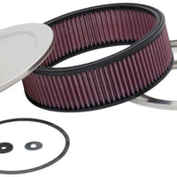 K&N Engineering Custom Round Filter 5-1/8in FLG / 9in OD x 4-1/8in HW/VENT - Air Intake Systems