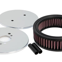 K&N Engineering Custom Round Racing Assembly Red 1.5in ID / 5.875in OD / 1.75in Height - Air Intake Systems