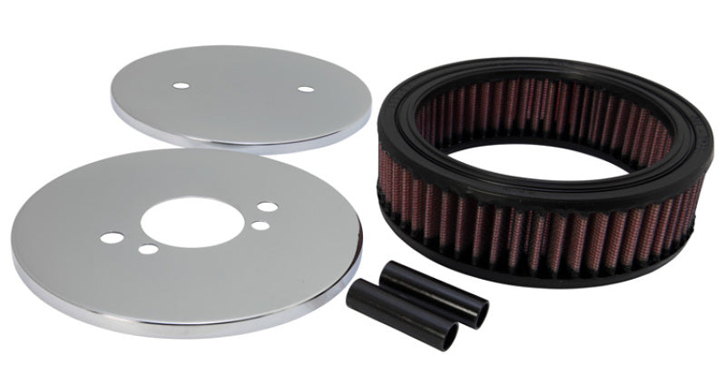 K&N Engineering Custom Round Racing Assembly Red 4.5in ID / 5.875in OD / 1.75in Height - Air Intake Systems