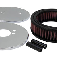 K&N Engineering Custom Round Racing Assembly Red 4.5in ID / 5.875in OD / 1.75in Height - Air Intake Systems