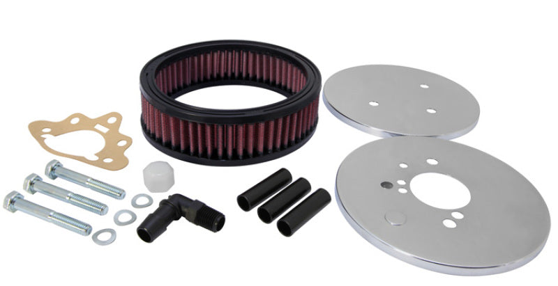 K&N Engineering Custom Round Racing Assembly Red 5.875in OD x 2.406in ID 1.75in Height - Air Intake Systems