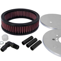 K&N Engineering Custom Round Racing Assembly Red 5.875in OD x 2.406in ID 1.75in Height - Air Intake Systems