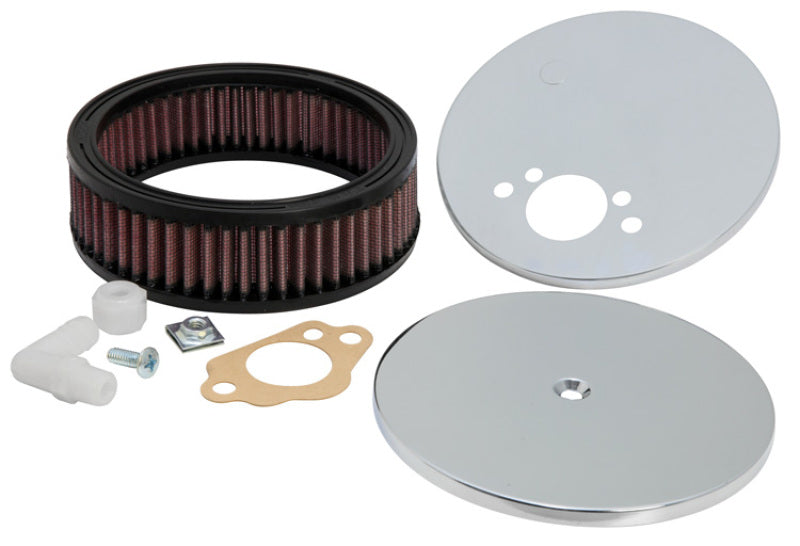 K&N Engineering Custom Round Racing Assembly Red 5.875in OD x1.313in ID x 1.813in Height - Air Intake Systems
