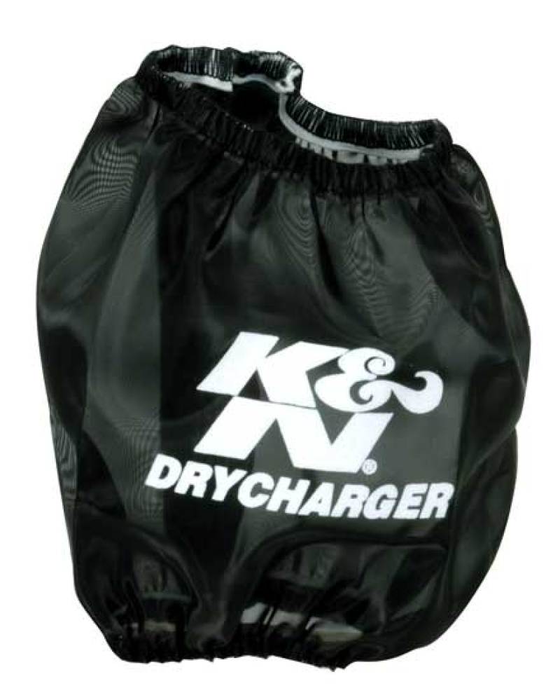 K&N Engineering Drycharger Air Filter Wrap-Round Tapered Black 4.75in Base ID x 4.5in Top H - Filters