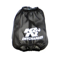 K&N Engineering Drycharger Round Tapered Air Filter Wrap - Black 5.125in Base ID x 3.5in Top 6in H - Filters