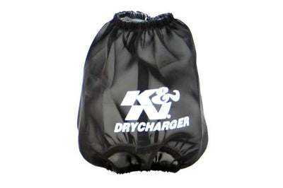 K&N Engineering Drycharger Round Tapered Air Filter Wrap - Black 5.125in Base ID x 3.5in Top 6in H - Filters