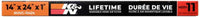 K&N Engineering HVAC Filter - 14 X 24 1 - Air Filters