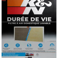 K&N Engineering HVAC Filter - 20 x 25 1 - Air Filters