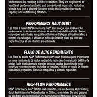 K&N Engineering Performance Oil Filter - 14-18 Fiat 500L 1.4L L4 Gas - Oils & Filters