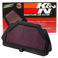 K&N Engineering Replacement Air FIlter 09-12 Kawasaki ZX6R Ninja 600 / 09-10 Monster Energy - Filters
