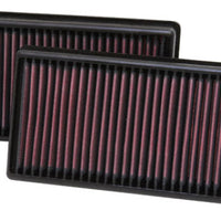 K&N Engineering Replacement Air Filter 12.563in O/S Length x 5.25in Width 1.625in H (Inc 2 Filters) - Filters