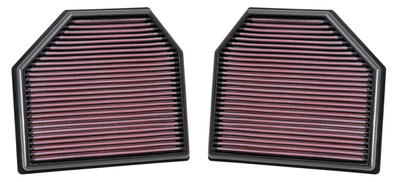 K&N Engineering Replacement Air Filter for 11-14 BMW M5/M6 4.4L V8 / 2015 M4/M3 3.0L I6 (2 per box) - Filters