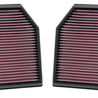 K&N Engineering Replacement Air Filter for 11-14 BMW M5/M6 4.4L V8 / 2015 M4/M3 3.0L I6 (2 per box) - Filters