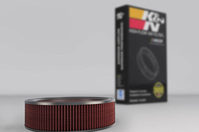 K&N Engineering Replacement Drop In Air Filter - 14in OD / 12in ID / 4in H w/ Wire - Filters