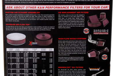 K&N Engineering Replacement Drop In Air Filter - 14in OD / 12in ID / 5in H w/Inner Wire - Filters