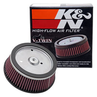 K&N Engineering Round Tapered 6.25in Base OD x 5.5in Top 2.125in H Replacement Filter for Harley Davidson - Air Filters