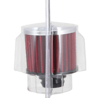 K&N Engineering Rubber Base Chrome Top Push-In Crankcase Vent Filter 3in OD x 2-1/2in H. - Air Filters