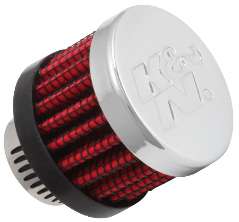 K&N Engineering Rubber Base Crankcase Vent Filter - 0.55in Flange ID 1.375in OD 1.125in Height - Air Filters