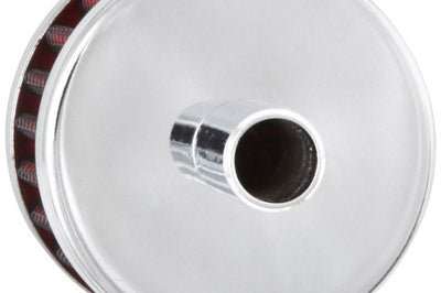 K&N Engineering Steel Base Chrome Top Crankcase Vent Filter 1/2in. / 2in. OD / 1-1/2in. Height - Air Filters