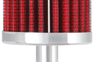 K&N Engineering Steel Base Chrome Top Crankcase Vent Filter 1/2in. / 2in. OD / 1-1/2in. Height - Air Filters