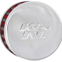 K&N Engineering Steel Base Chrome Top Crankcase Vent Filter 1/2in. / 2in. OD / 1-1/2in. Height - Air Filters