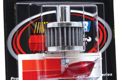 K&N Engineering Steel Base Chrome Top Crankcase Vent Filter 3/4in OD / 2in / 1-1/2in H Stud Mount - Air Filters
