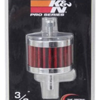 K&N Engineering Steel Base Crankcase Vent Filter 3/8in OD Tube 2in 1-1/2in Height - Air Filters