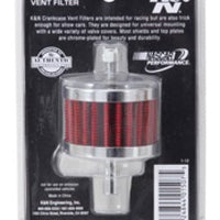 K&N Engineering Steel Base Crankcase Vent Filter 3/8in OD Tube 2in 1-1/2in Height - Air Filters