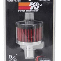 K&N Engineering Steel Base Crankcase Vent Filter.625in OD x 2in 1.5in Height - Air Filters