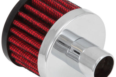 K&N Engineering Steel Base Crankcase Vent Filter.75in OD x 2in 1.5in Height - Air Filters