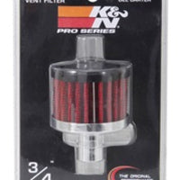 K&N Engineering Steel Base Crankcase Vent Filter.75in OD x 2in 1.5in Height - Air Filters